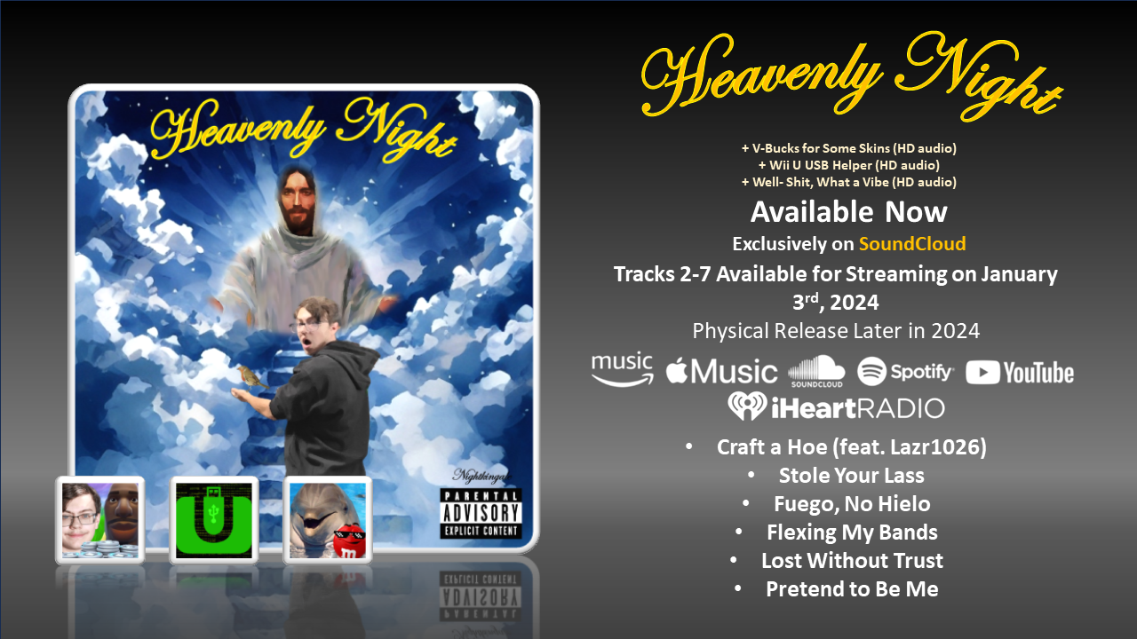 The promotional art for the release of "Heavenly Night."